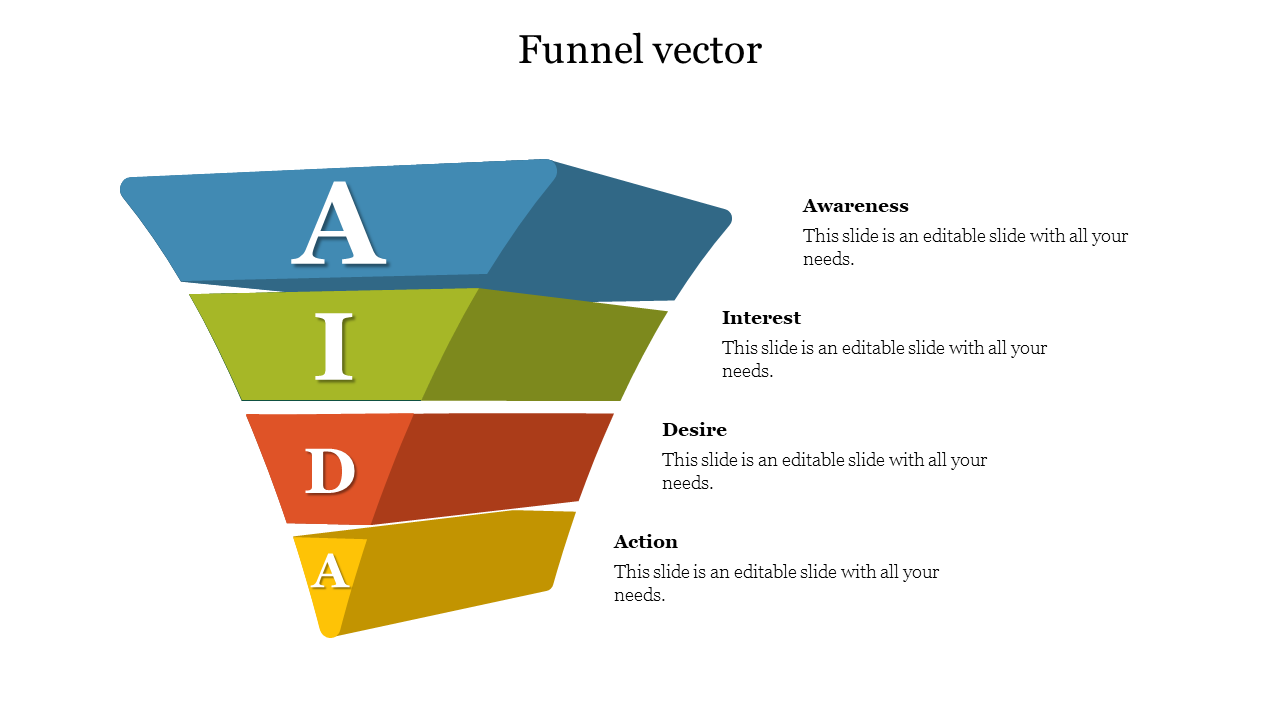 Free - Editable Funnel Vector Free PowerPoint Presentation